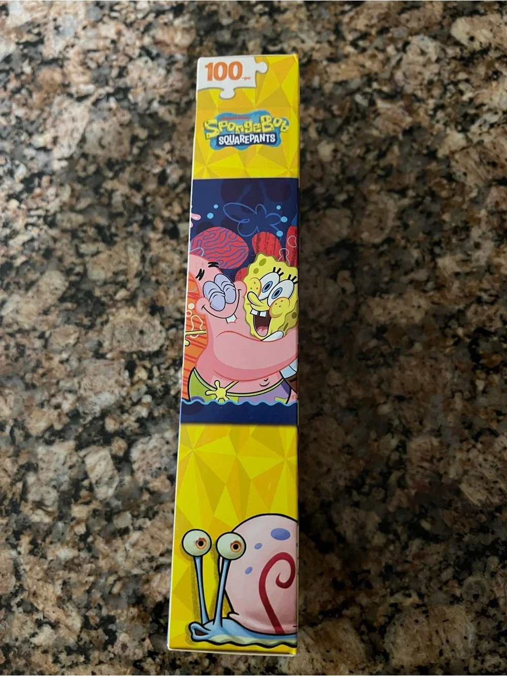 SpongeBob SquarePants Colorful Cartoon Puzzle 100 Piece - Yellow & Pink Artwork